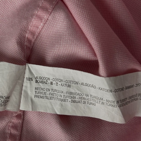 Zara Man Slim Fit Pink Button-Down Shirt 100% Cotton Size L - Picture 6 of 8